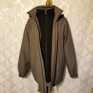 Weatherproof Men's Coat Jacket Size Large Hood Gorpcore Outdoor